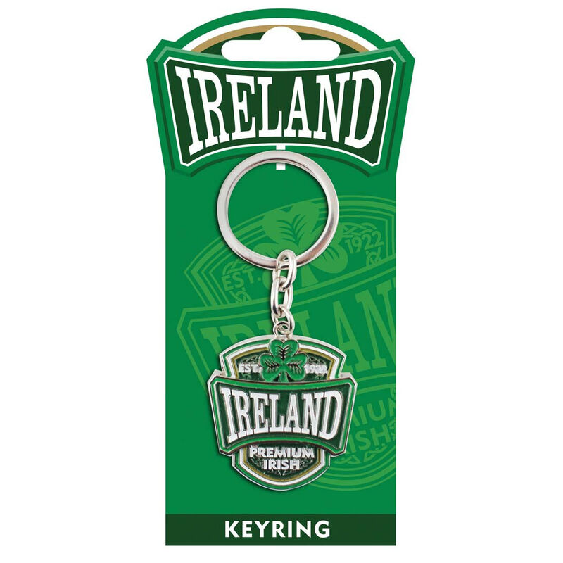 Metal Keychain With Ireland